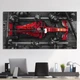 Картина на холсте Холстович Формула 1 Formula One 50x100 см. Картина для фанатов формулы один - Ferrari 16, Шарль Леклер, Charles Leclerc - изображение 4