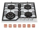 Варильна поверхня Ventolux HSF640-W3G CESBT (WH) - зображення 3
