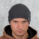 Вязаная шапка КАНТА размер универсальный 50-60, темно-серый (OC-456) - изображение 4