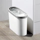 Відро для сміття MVM BIN-08 10 л Біле (BIN-08 10L WHITE) - изображение 6