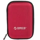 ​Кейс футляр для аксессуаров и жестких дисков ORICO PH Series Protective Storage Case Bag PHD-25-RD-EP red - изображение 1