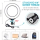Кольцевая USB LED лампа Puluz PKT3037 6.2" + штатив 70 cм - изображение 2