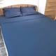 Простирадло 200x220 Поплін GM Textile 120 г/м2 Бавовна (Глибоко-синій) - зображення 5