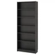 Книжкова шафа IKEA BILLY 80x28x202 см чорно-коричнева (402.638.48) - зображення 1