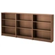 Книжкова шафа IKEA BILLY 240x28x106 см коричневий ясеневий шпон (291.564.06) - зображення 1