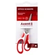 Ножиці Axent Shell, 18 см, біло-червоні (6304-06-A) - зображення 2