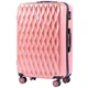 Большой чемодан из поликарбоната на 4 сдвоенных колесах Wings PC190 L 90л Розовый (Pink) - изображение 4