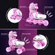 Роликовые коньки Neon Combo Skates Розовые 34-37 (NT10P4) - изображение 11