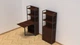 Стол книжка с этажеркой Практик 2 Ferrum-decor 1555x640x990 Черный металл ДСП Венге Магия 16 мм (PRA203) - изображение 1