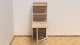 Стол книжка с этажеркой Практик 2 Ferrum-decor 1555x640x990 Белый металл ДСП Дуб Сонома 16 мм (PRA211) - изображение 1