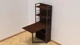 Стол книжка с этажеркой Практик 2 Ferrum-decor 1555x640x990 Черный металл ДСП Венге Магия 16 мм (PRA203) - изображение 4