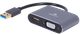 Адаптер-переходник Cablexpert USB Type A - HDMI, VGA 0.15 м Серый (A-USB3-HDMIVGA-01) - изображение 1
