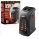 Міні електрообігрівач HANDY HEATER портативний керамічний тепловентилятор з таймером 400 Вт у розетку, Black - зображення 4