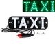 LED такси шашка светодиодная табличка TAXI подсветка с прикуривателем, зеленая - изображение 1