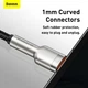 Кабель швидкого заряджання «USB to Type-C» Cafule Metal 66 W Fast Charging (6A) Black 2m, чорний (CAKF000201) - зображення 7