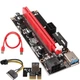 Райзер PCI-E 1x to 16x PCE 164P-N08 ver 009S 60см sata, molex, 6 pin, універсальний - изображение 2