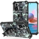 Чехол Military Shield для Xiaomi Poco M5s бампер противоударный с подставкой Turquoise - изображение 1