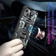 Чехол Military Shield для Iphone 13 бампер противоударный с подставкой Turquoise - изображение 2
