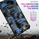 Чехол Military Shield для Iphone 13 бампер противоударный с подставкой Blue - изображение 4