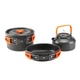 Набор туристической посуды Cooking Set DS-308, оранжевые ручки - изображение 1