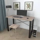 Письменный стол Ferrum-decor Драйв 750x1400x700 Черный металл ДСП Дуб Сонома Трюфель 16 мм (DRA110) - изображение 1