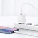 Сетевое зарядное устройство Baseus Super Silicone Charger Type-C, QC/PD, 3A, 20W адаптер с быстрой зарядкой White (CCSUP-B02) - изображение 7