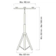 Стійка для прожектора подвійна Horoz Electric TRIPOD DOUBLE 107-001-0001 - зображення 2