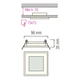Светильник потолочный светодиодный LED со стеклянным декором Horoz Electric MARIA-6 6W 6400K 016-015-0006 - изображение 4
