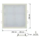 Светильник потолочный светодиодный LED-панель Horoz Electric SLIM/Sq-24 24W 4200K 056-005-0024 - изображение 2