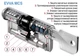 Циліндр EVVA MCS 137 мм (56х81) ключ/ключ нікель - зображення 6