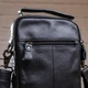 Сумка планшет через плечо мужская из натуральная кожи Vintage leather-14816 Черная - изображение 15