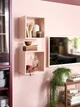 Настінна полиця IKEA EKET 35x25x35 см блідо-рожева (694.293.44) - зображення 5