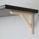 Настінна полиця IKEA BERGSHULT / SANDSHULT 120х30 см чорно-коричнева (993.260.14) - зображення 4
