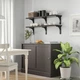 Набір настінних полиць IKEA BERGSHULT / RAMSHULT 120х30 см чорно-коричневий (292.911.07) - зображення 2