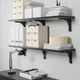 Набір настінних полиць IKEA BERGSHULT / RAMSHULT 120х30 см чорно-коричневий (292.911.07) - зображення 3