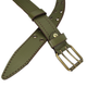 Ремень мужской кожаный хаки JK-4074 green (120 см) - изображение 5