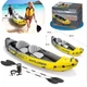 Надувная ПВХ лодка Intex Explorer K2 68307 двухместная байдарка каяк с килем надувным дном с веслами и насосом 312 х 91 см - изображение 5