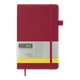 Книга записная Buromax Tweed 125х195мм 96 листов в клетку обложка из искусственной кожи бордовый (BM.291163-13) - изображение 1