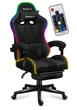 Компьютерное кресло HUZARO Force 4.7 Black RGB ткань - изображение 1