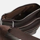 Сумка кросс-боди мужская кожаная Laras K10301br Коричневая (ROZ6400167686) - изображение 6