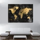 Картина Холстович Golden Map Of The World 75х100 см. Картина золотая карта мира для офиса, кабинета, интерьера - изображение 3