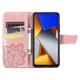 Чехол UniCase Butterfly Pattern для Xiaomi Poco M4 Pro 4G - Rose Gold - изображение 4