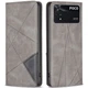 Чохол-книжка з кишеньками UniCase Geometric Pattern для Xiaomi Poco M4 Pro 4G - Grey - зображення 1