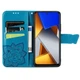 Чехол UniCase Butterfly Pattern для Xiaomi Poco M4 Pro 4G - Blue - изображение 4