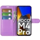 Класичний чохол-книжка Deexe Book Type для Xiaomi Poco M4 Pro 4G - Purple - зображення 5