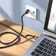 Мережевий кабель для інтернету 5метрів HOCO US02 Level |RJ45/1Gbps=125MB/s| Чорний - зображення 6