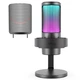 Fifine AmpliGame A8 USB микрофон с RGB подсветкой, поп фильтром, мониторингом в реальном времени - Черный - изображение 2