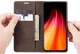 Чохол книжка з магнітом CaseMe Xiaomi Redmi Note 8 Dark Brown (27373-05) - зображення 2