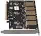 Контроллер Frime WCH382L (ECF-PCIEtoSSD010) PCI-E-5xM.2 (B Key) - изображение 2
