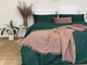 Комплект постільної білизни двоспальний Owl Deep Green Ранфорс 180x210 см Темно-зелений - зображення 2